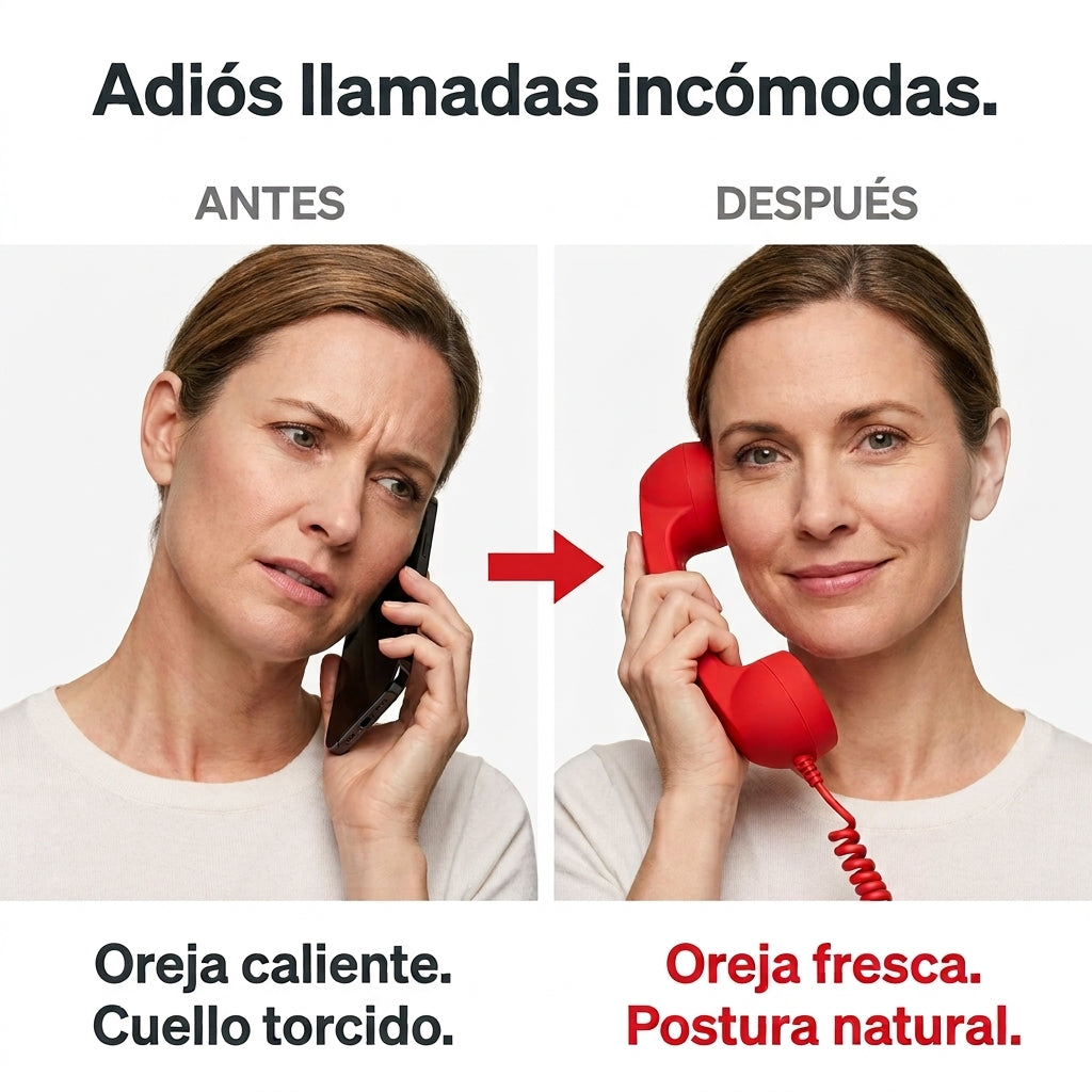 Teléfono Retro compatible con iPhone y Android